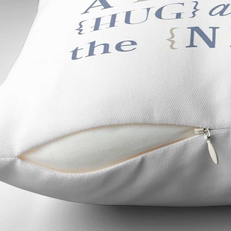 Huacel I Love You a Bushel and a Peck and a Hug Around The Neck Pillow Cover Case Love Quotes Square a Bushel and a Peck Pillowcase Cushion Case Throw Pillow Cover - 18x18 Inch(45x45CM) - Image 2